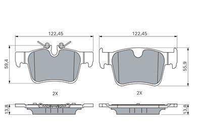 BOSCH 0 986 460 217 Číslo výrobce: BP2915. EAN: 4047026848847.