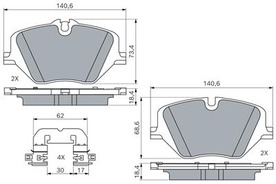 BOSCH 0 986 460 279 Číslo výrobce: BP2977.
