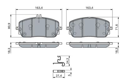 BOSCH 0 986 460 282 Číslo výrobce: BP2980. EAN: 4047026852851.