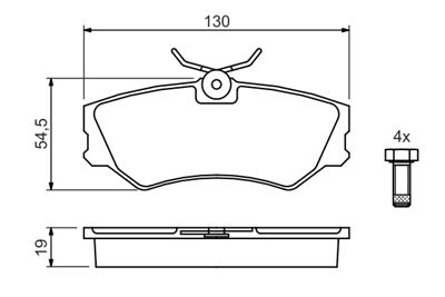 BOSCH 0 986 460 941 Číslo výrobce: BP511. EAN: 3165141096217.