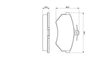 BOSCH 0 986 460 944 Číslo výrobce: BP514. EAN: 3165141096262.