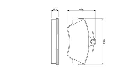 BOSCH 0 986 460 989 Číslo výrobce: BP557. EAN: 3165143659809.