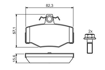 BOSCH 0 986 460 993 Číslo výrobce: BP560. EAN: 3165143659328.