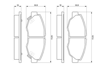 BOSCH 0 986 461 124 Číslo výrobce: BP575. EAN: 3165143662397.