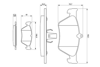BOSCH 0 986 461 129 Číslo výrobce: BP580. EAN: 3165143071816.