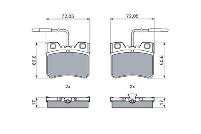BOSCH 0 986 461 130 Číslo výrobce: BP581. EAN: 3165141778236.