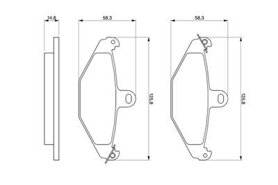 BOSCH 0 986 461 148 Číslo výrobce: BP597. EAN: 3165143659861.