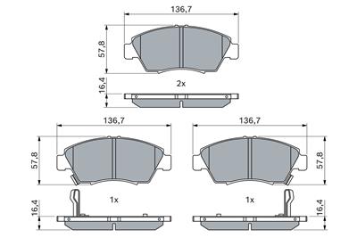 BOSCH 0 986 461 759 Číslo výrobce: BP609. EAN: 3165143662496.