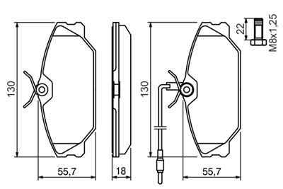 BOSCH 0 986 461 765 Číslo výrobce: BP613. EAN: 3165143090770.