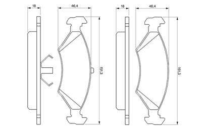 BOSCH 0 986 466 402 Číslo výrobce: BP684. EAN: 3165141022643.