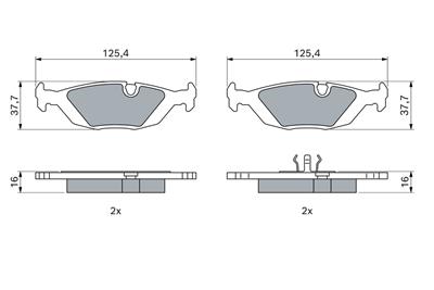 BOSCH 0 986 466 751 Číslo výrobce: BP695. EAN: 3165141022728.