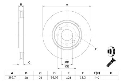 BOSCH 0 986 478 831 Číslo výrobce: BD732. EAN: 4047024095311.