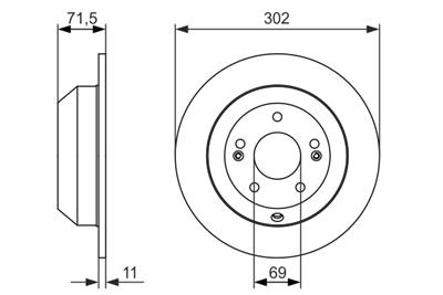 BOSCH 0 986 479 081 Číslo výrobce: BD1652. EAN: 4047025112529.