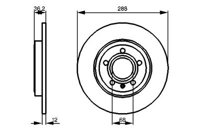 BOSCH 0 986 479 252 Číslo výrobce: BD1117. EAN: 4047023781239.