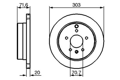 BOSCH 0 986 479 268 Číslo výrobce: BD1146. EAN: 4047024226975.