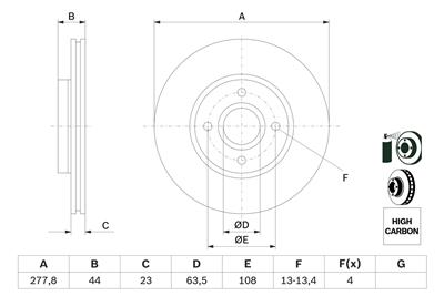 BOSCH 0 986 479 659 Číslo výrobce: BD1676. EAN: 4047025167888.