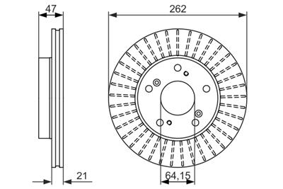 BOSCH 0 986 479 687 Číslo výrobce: BD1524. EAN: 4047024749887.