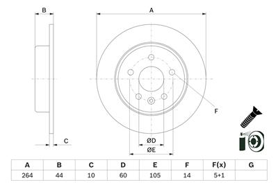 BOSCH 0 986 479 D89 Číslo výrobce: BD2621. EAN: 4047026159950.