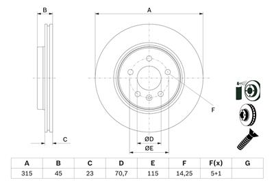 BOSCH 0 986 479 F85 Číslo výrobce: BD2830. EAN: 4047026476958.