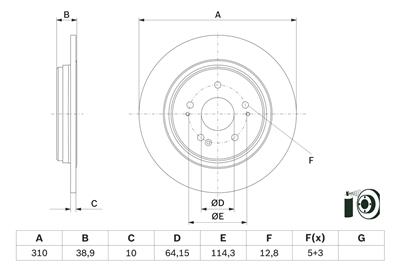 BOSCH 0 986 479 G18 Číslo výrobce: BD2862. EAN: 4047026475937.