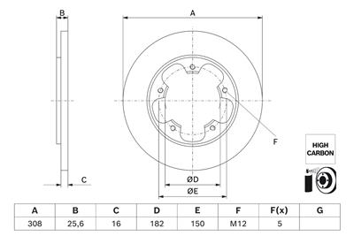 BOSCH 0 986 479 H56 Číslo výrobce: BD3008. EAN: 4047026641226.