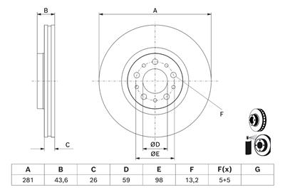 BOSCH 0 986 479 J45 Číslo výrobce: BD3194. EAN: 4047026840025.