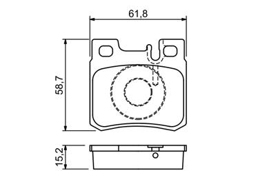BOSCH 0 986 490 260 Číslo výrobce: BP764. EAN: 3165141801606.
