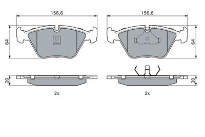 BOSCH 0 986 490 640 Číslo výrobce: BP771. EAN: 3165141801583.