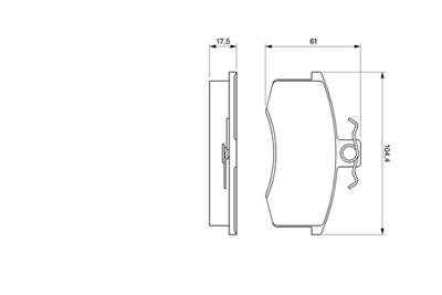 BOSCH 0 986 491 700 Číslo výrobce: BP785. EAN: 3165143661949.