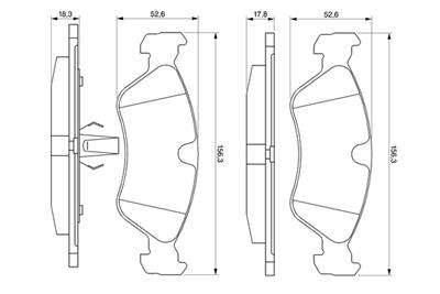 BOSCH 0 986 491 900 Číslo výrobce: BP788. EAN: 3165141803280.