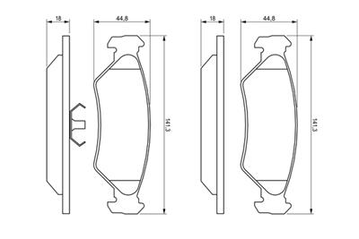BOSCH 0 986 492 020 Číslo výrobce: BP789. EAN: 3165143090787.