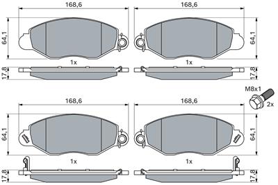 BOSCH 0 986 494 037 Číslo výrobce: BP373. EAN: 4047024045422.