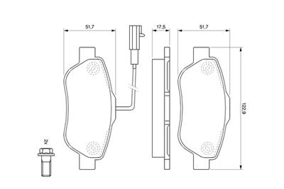 BOSCH 0 986 494 114 Číslo výrobce: BP1024. EAN: 4047024186118.