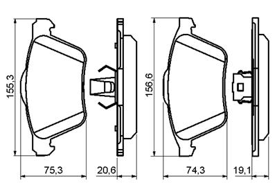 BOSCH 0 986 494 159 Číslo výrobce: BP1070. EAN: 4047024320970.