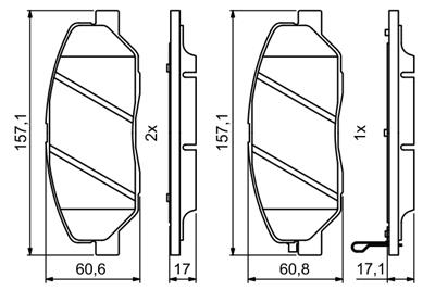 BOSCH 0 986 494 227 Číslo výrobce: BP1162. EAN: 4047024558878.