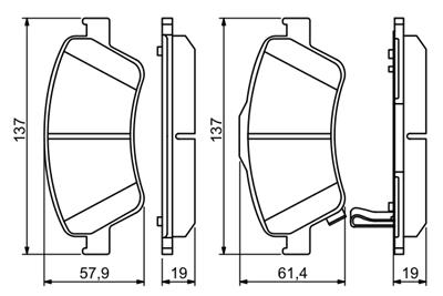 BOSCH 0 986 494 260 Číslo výrobce: BP1132. EAN: 4047024561991.