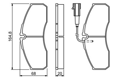 BOSCH 0 986 494 278 Číslo výrobce: BP1764. EAN: 4047024680364.