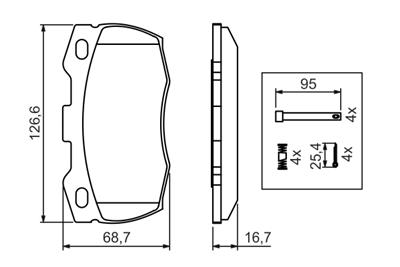 BOSCH 0 986 494 291 Číslo výrobce: BP1246. EAN: 4047024684355.