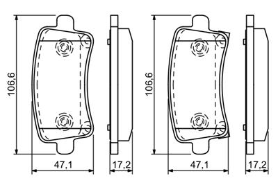 BOSCH 0 986 494 297 Číslo výrobce: BP1233. EAN: 4047024680395.