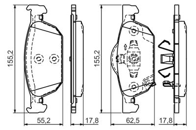 BOSCH 0 986 494 383 Číslo výrobce: BP1291. EAN: 4047024737327.