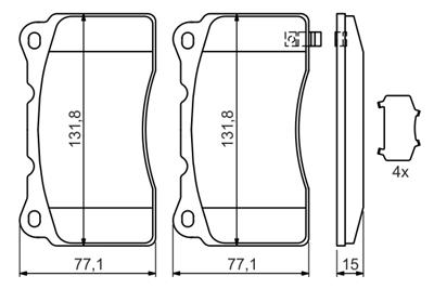 BOSCH 0 986 494 395 Číslo výrobce: BP1318. EAN: 4047024792067.