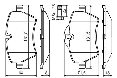 BOSCH 0 986 494 489 Číslo výrobce: BP1410. EAN: 4047024907416.