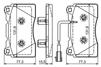 BOSCH 0 986 494 539 Číslo výrobce: BP1460. EAN: 4047025384506.