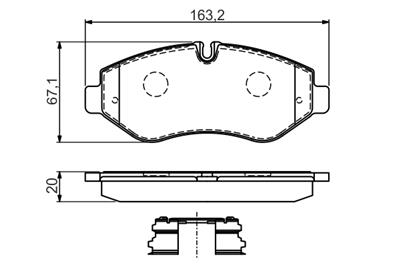 BOSCH 0 986 494 582 Číslo výrobce: BP1231. EAN: 4047025360920.