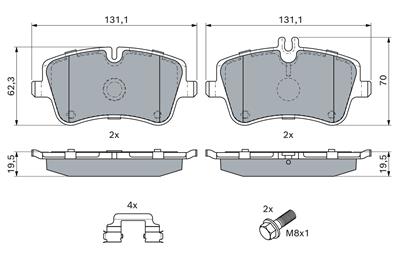 BOSCH 0 986 494 607 Číslo výrobce: BP274. EAN: 4047025358903.