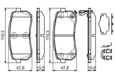BOSCH 0 986 494 608 Číslo výrobce: BP1217. EAN: 4047025355285.
