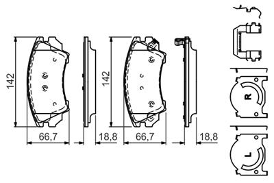 BOSCH 0 986 494 609 Číslo výrobce: BP1187. EAN: 4047025355261.