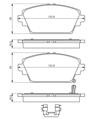 BOSCH 0 986 494 633 Číslo výrobce: BP379. EAN: 4047025368940.