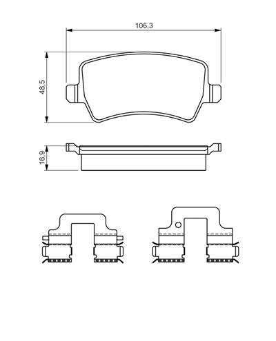 BOSCH 0 986 494 641 Číslo výrobce: BP2656. EAN: 4047025368971.