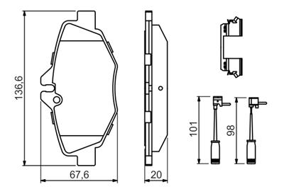 BOSCH 0 986 494 647 Číslo výrobce: BP2665. EAN: 4047025364454.